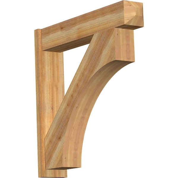 Ekena Millwork Westlake Craftsman Rough Sawn Outlooker, Western Red Cedar, 8"W x 40"D x 40"H OUT08X40X40WTL04RWR - main